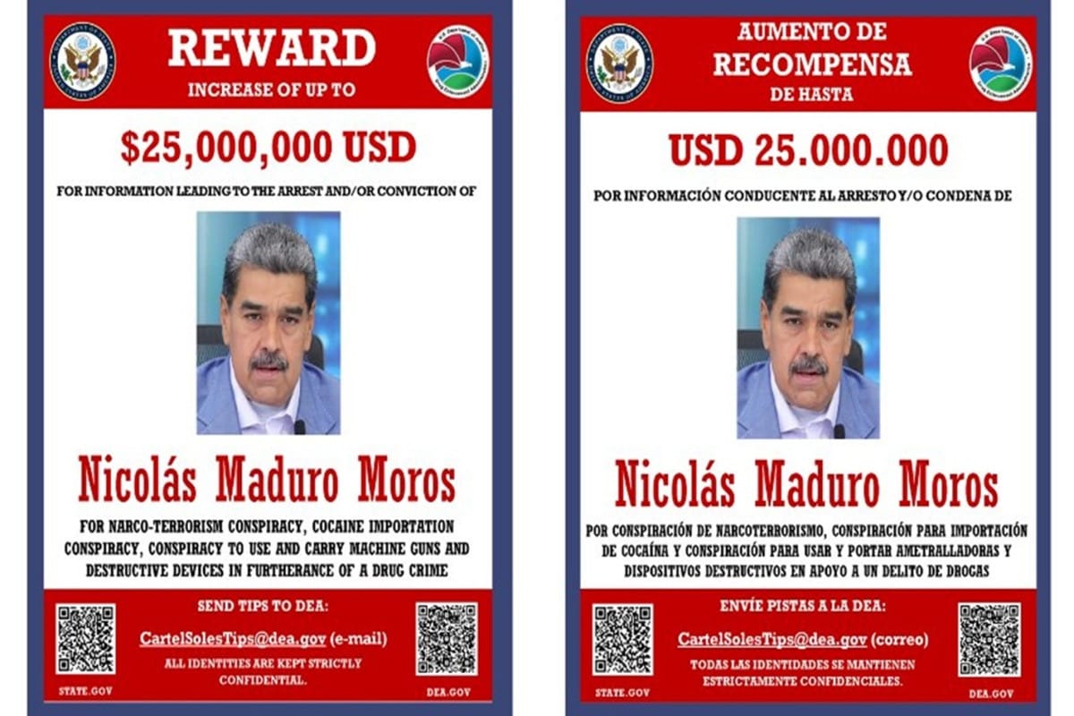 Recompensa por Nicolás Maduro: EUA Oferece US$ 25 Milhões por Informações que Levem à sua Captura