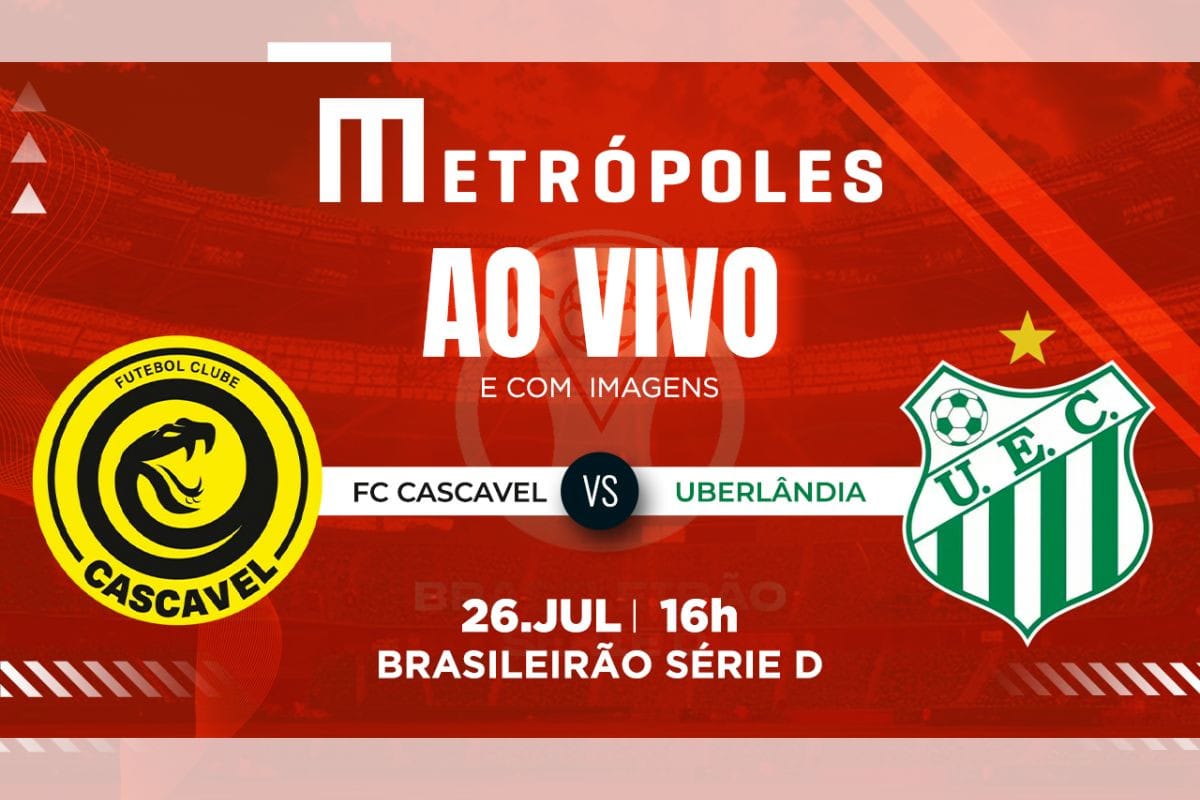 Série D: assista ao vivo FC Cascavel-PR x Uberlândia-MG neste sábado