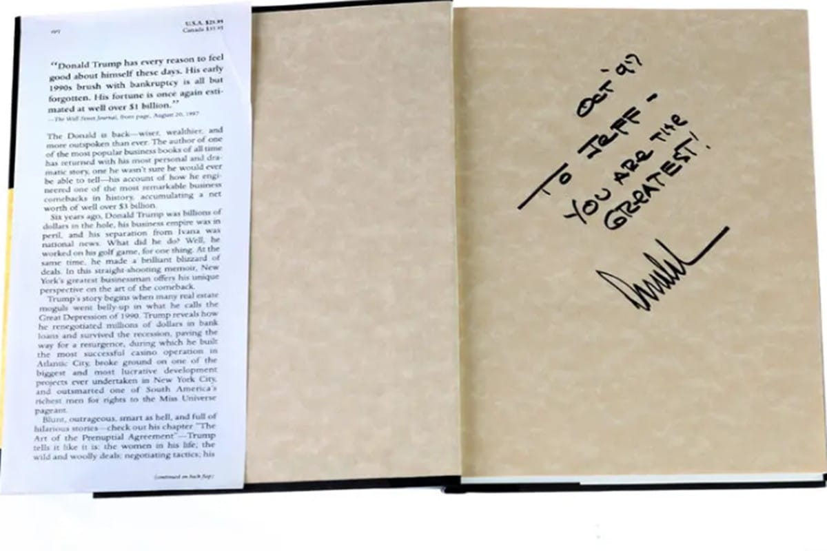 Trump e Epstein: Revelação sobre Dedicatória em Livro de 1997 Gera Polêmica