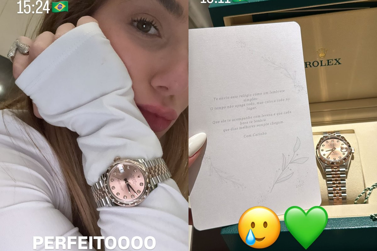 Virginia Fonseca ganha presente: Relógio de R$ 178 mil deixado anonimamente no seu quarto em Dubai