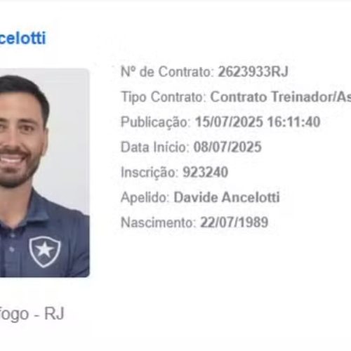 Análise: Davide Ancelotti no BID e sua estreia contra o Vitória
