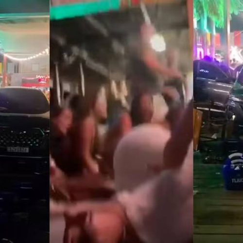 Belém: homem leva fora e invade casa de shows com carro durante madrugada