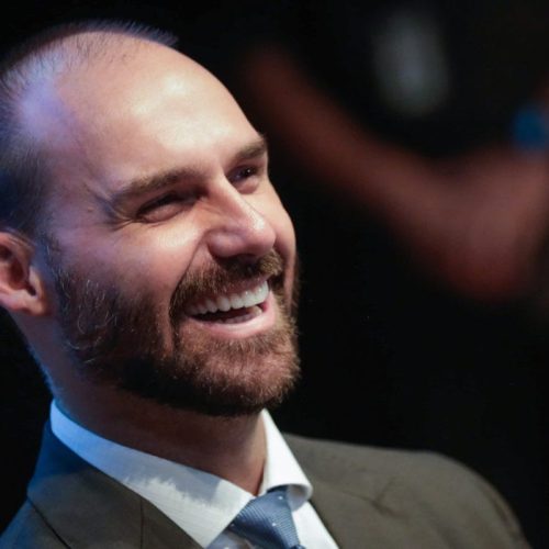 Eduardo Bolsonaro Debocha Com Foto de Alexandre de Moraes