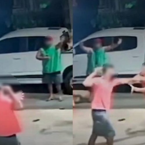 Feminicídio: Homem é contido por populares após tentar matar esposa a facadas