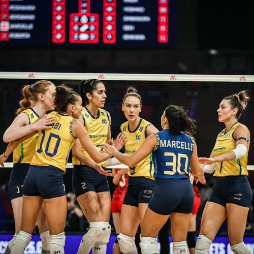 Liga das Nações de Vôlei: Brasil supera Japão no tie-break e avança à final contra a Itália