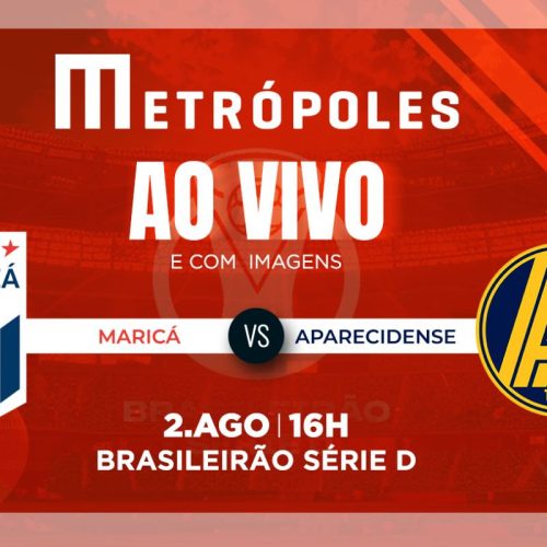 Série D: Transmissão Ao Vivo do Maricá-RJ x Aparecidense-GO