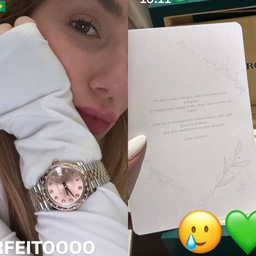 Virginia Fonseca ganha presente: Relógio de R$ 178 mil deixado anonimamente no seu quarto em Dubai